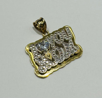 10K GOLD "MOM" PENDANT- WEIGHT: 3.5gm