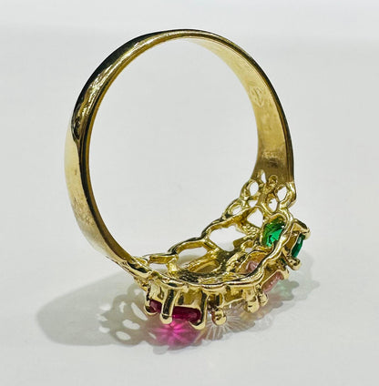 10K GOLD "MOM" RING- WEIGHT: 3.1gm
