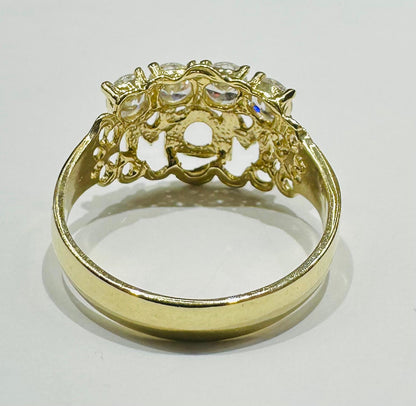 10K GOLD "MOM" RING- WEIGHT: 3.4gm