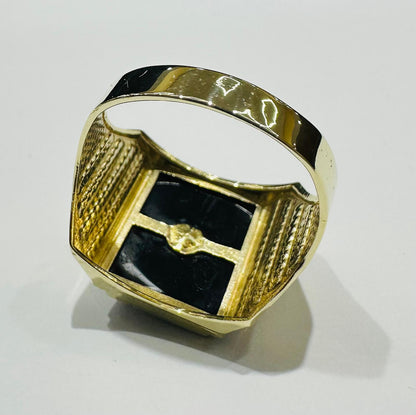 10K GOLD PRAYING HANDS RING- WEIGHT: 4.6gm