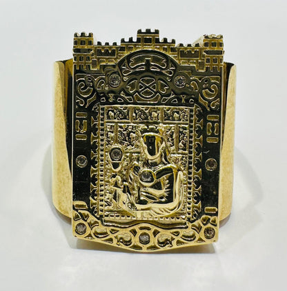10K GOLD SANTA BARBARA RING- WEIGHT: 10.2gm