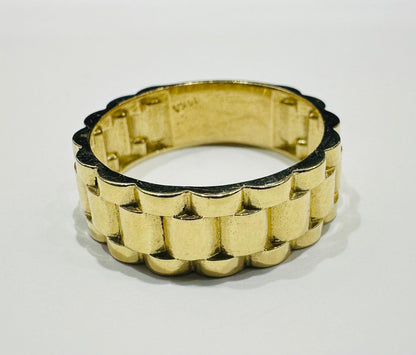 10K GOLD ROLEX RING - WEIGHT: 5.2gm