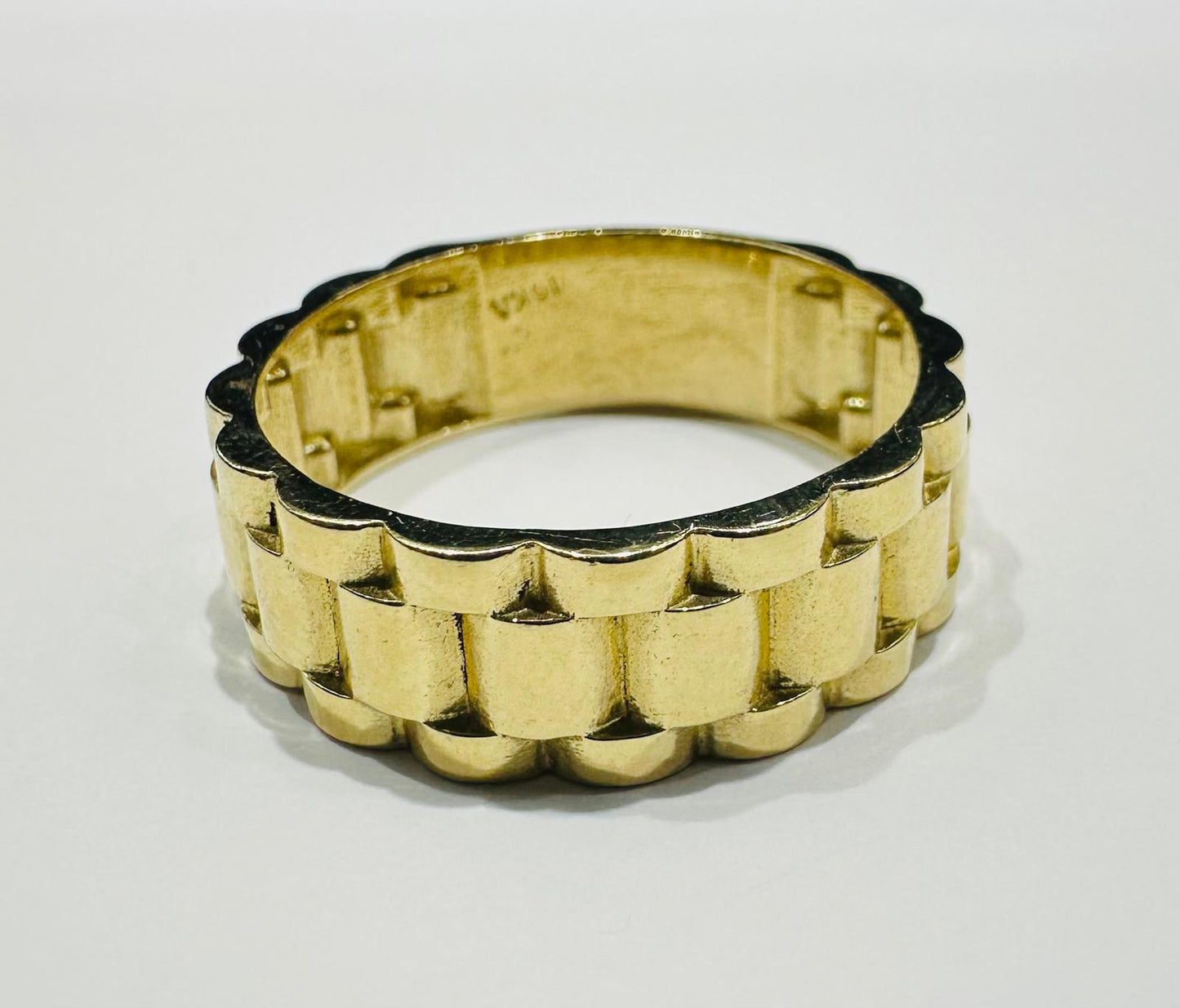 10K GOLD ROLEX RING - WEIGHT: 5.2gm