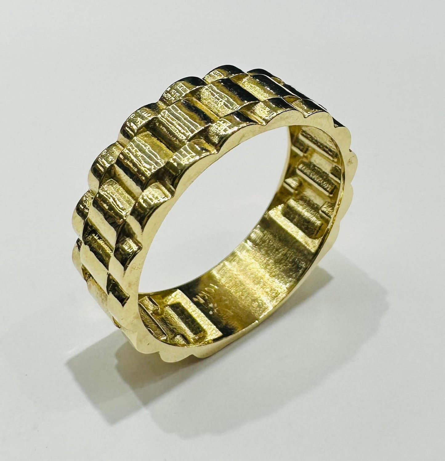 10K GOLD ROLEX RING - WEIGHT: 5.2gm