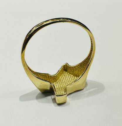 10K GOLD TEXAS RING - WEIGHT: 3.7gm