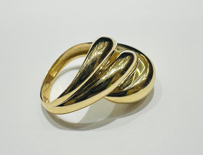 14K GOLD OVAL SHAPED RING- WEIGHT: 3.0gm