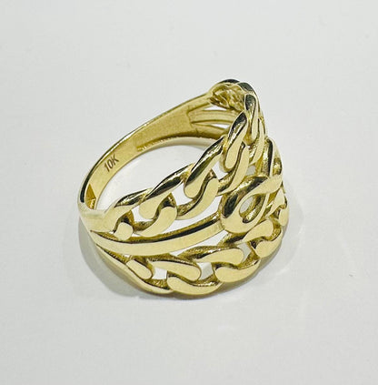 14K GOLD GUCCI RING WITH INFINITY SYMBOL- WEIGHT: 3.5gm