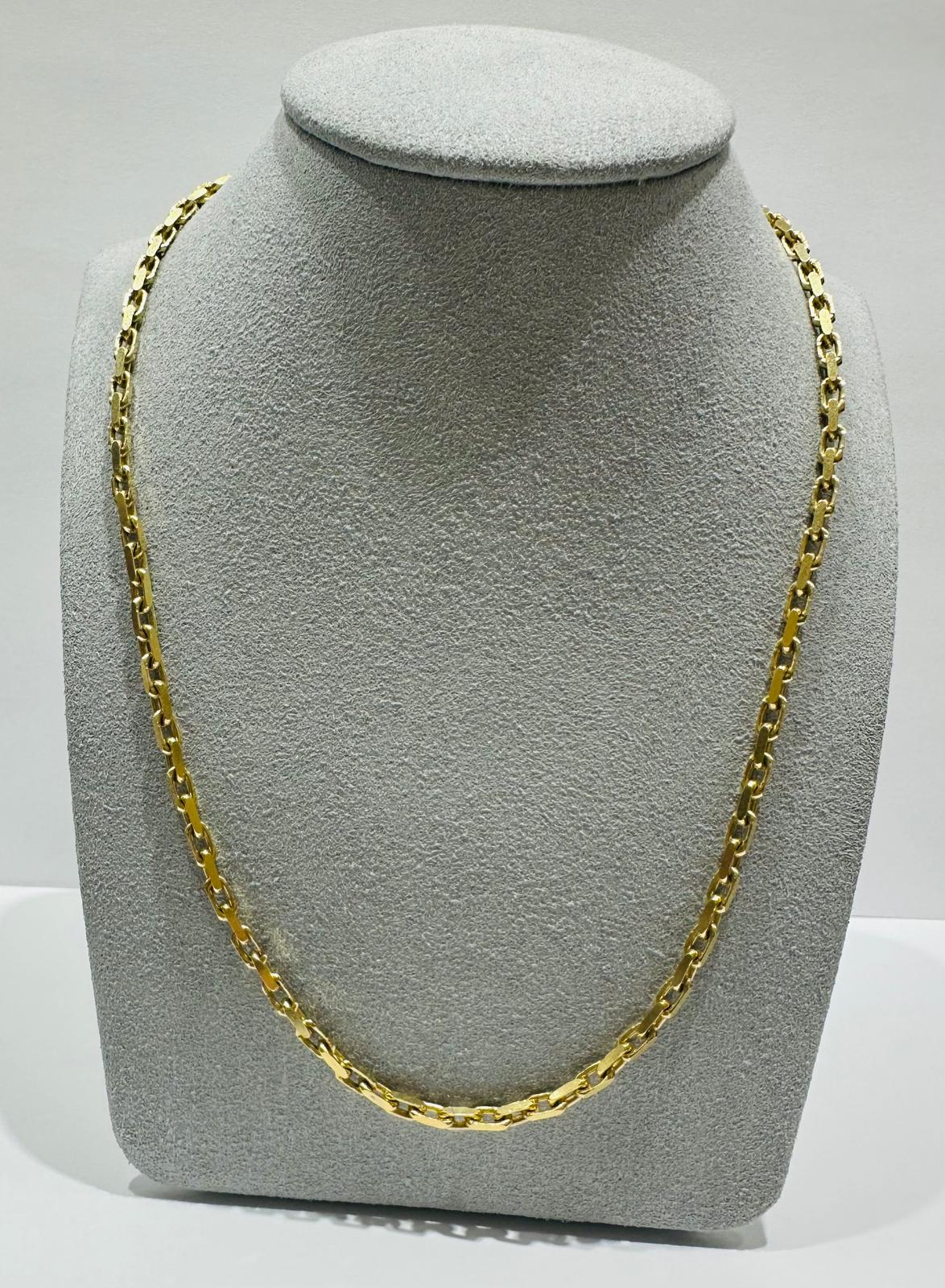 10K GOLD PAPER CLIP LINK CHAIN-  24"  2.72mm  21.9gm