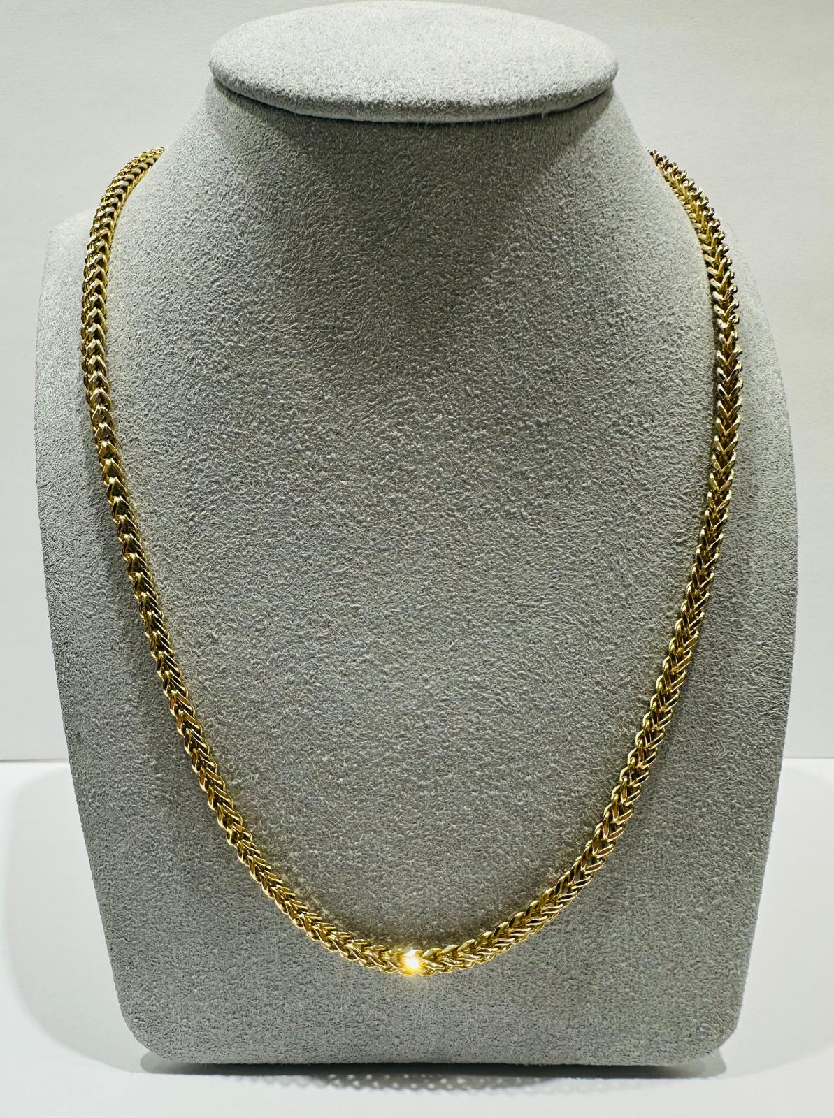 10K GOLD FRANCO LINK CHAIN-  20"  3.90mm  15.6gm
