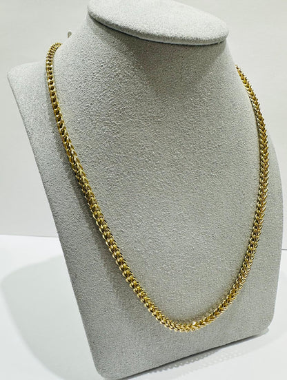 10K GOLD FRANCO LINK CHAIN-  20"  3.90mm  15.6gm