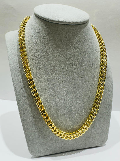 10K GOLD FRANCO LINK NECKLACE-  26"  5.55mm  40.5gm