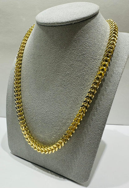 10K GOLD FRANCO LINK NECKLACE-  26"  5.55mm  40.5gm