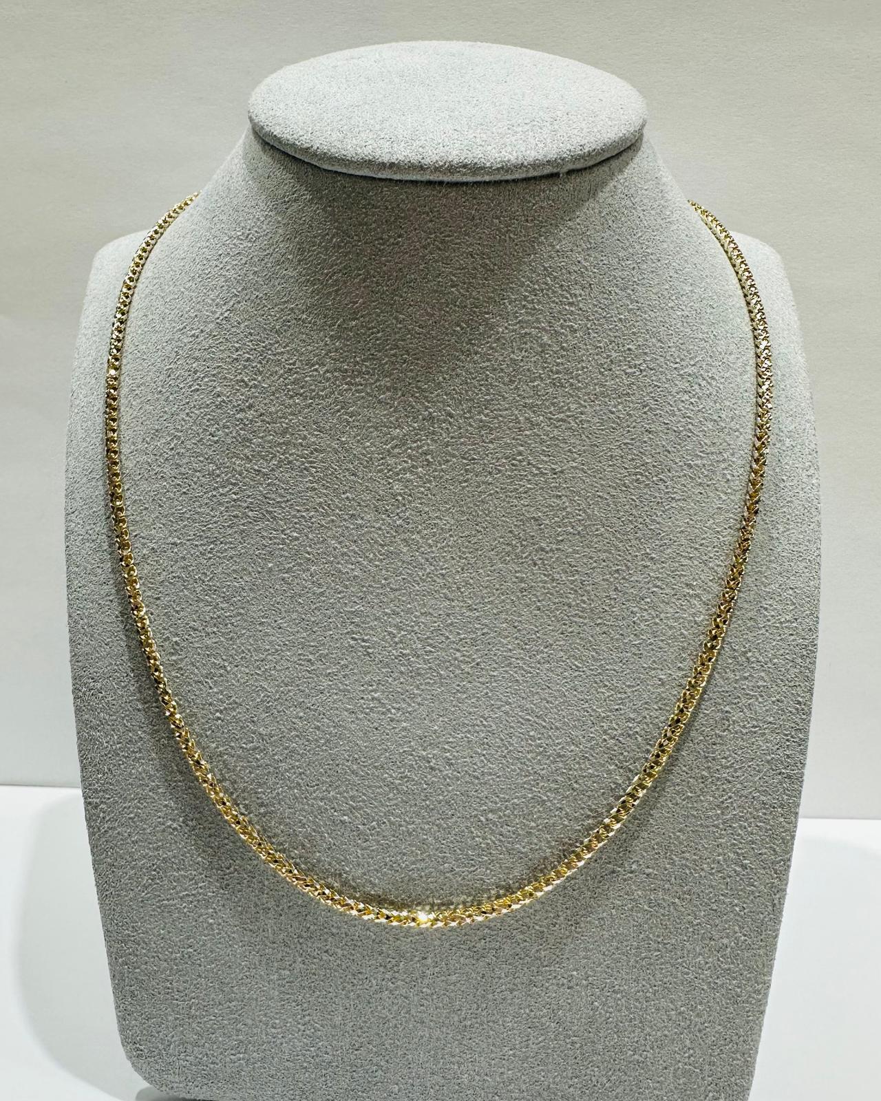 10K GOLD DIAMOND CUT FRANCO LINK CHAIN- 10gm  20"