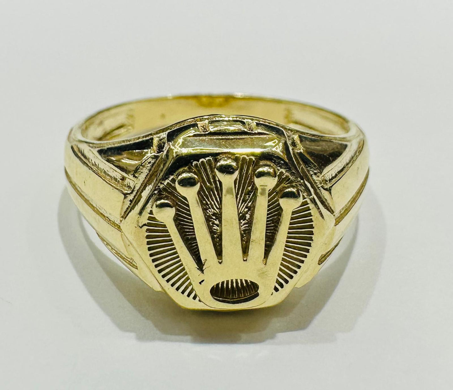 10K GOLD ROLEX RING- WEIGHT: 4.7gm