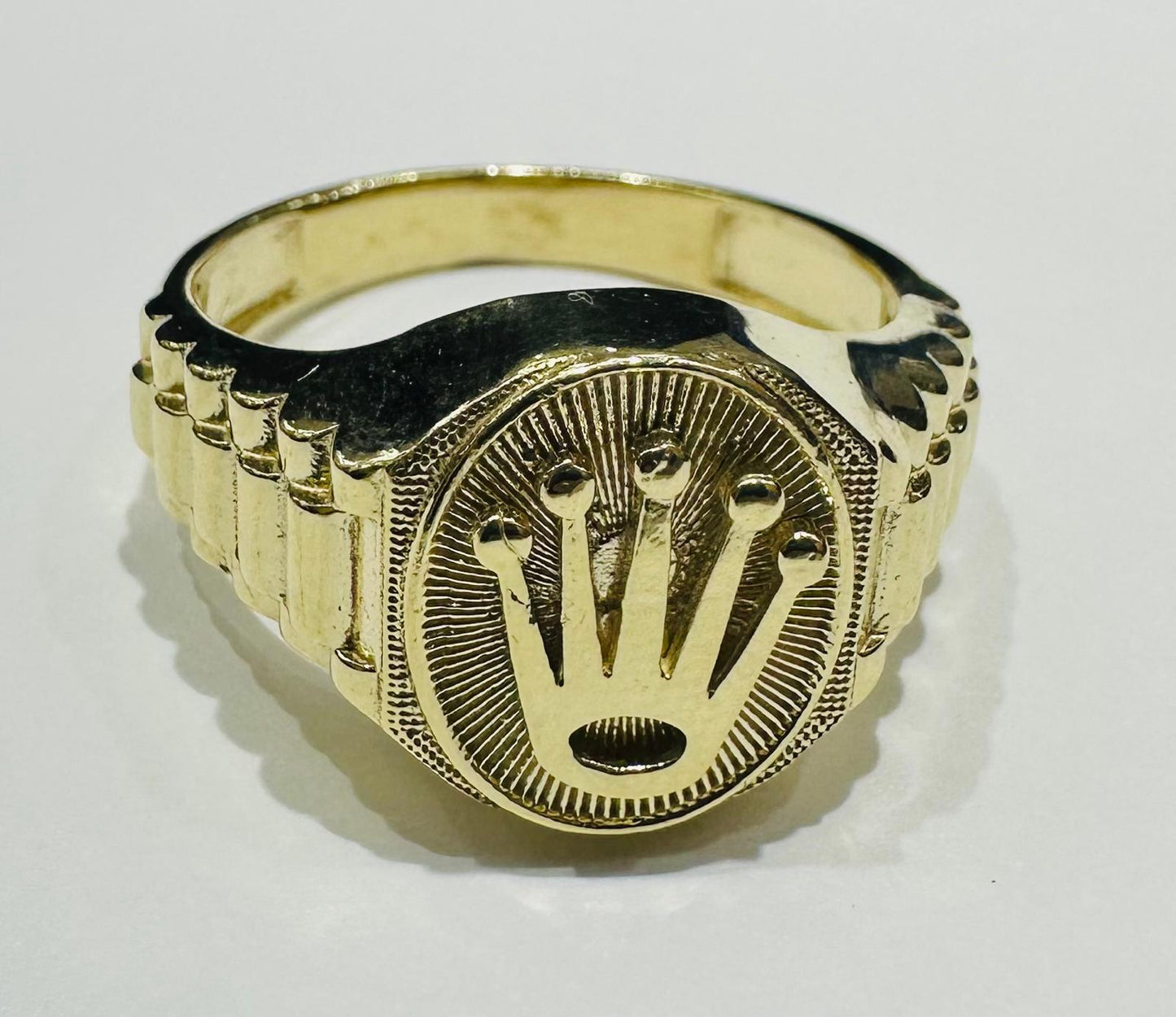 10K GOLD ROLEX RING- WEIGHT: 6.3gm