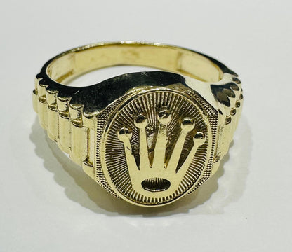 10K GOLD ROLEX RING- WEIGHT: 6.3gm
