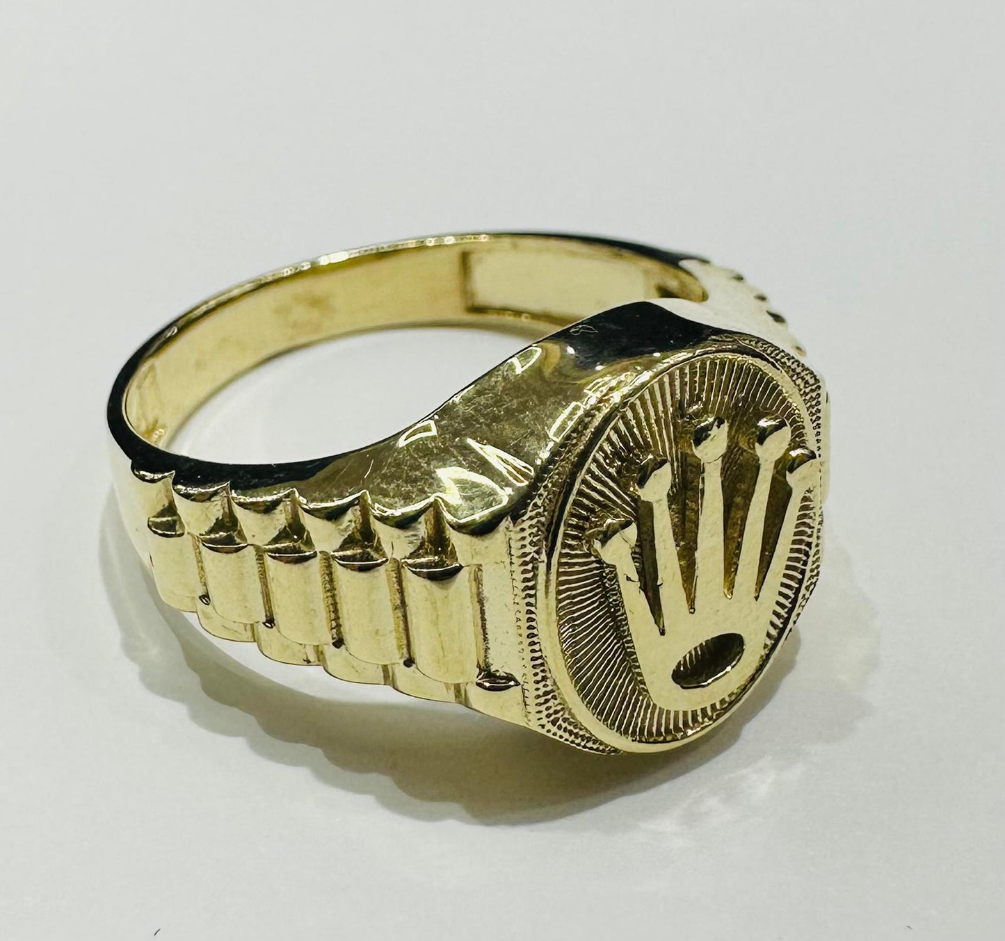 10K GOLD ROLEX RING- WEIGHT: 6.3gm