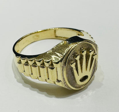 10K GOLD ROLEX RING- WEIGHT: 6.3gm