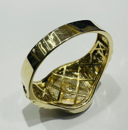 10K GOLD ROLEX RING- WEIGHT: 6.3gm