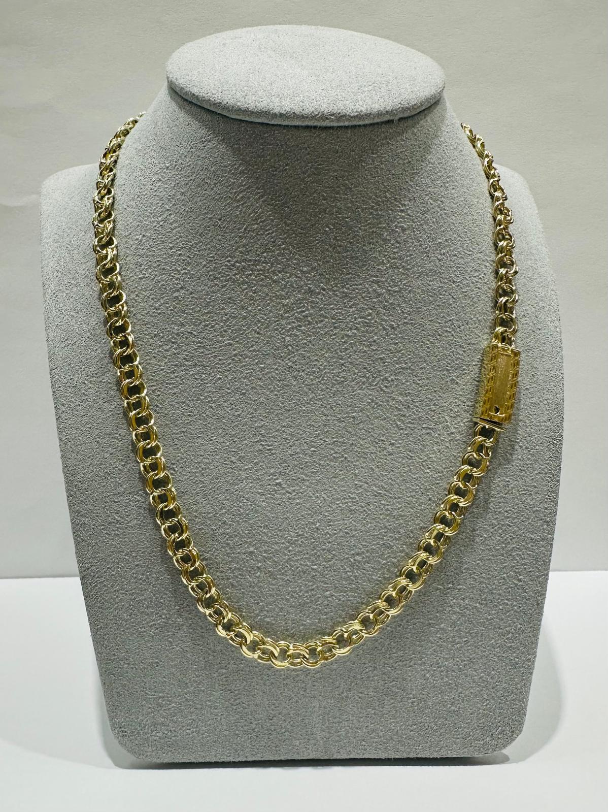 10K GOLD CHINO LINK CHAIN- 16"  5.65mm  18.4gm