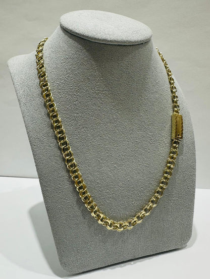 10K GOLD CHINO LINK CHAIN- 16"  5.65mm  18.4gm