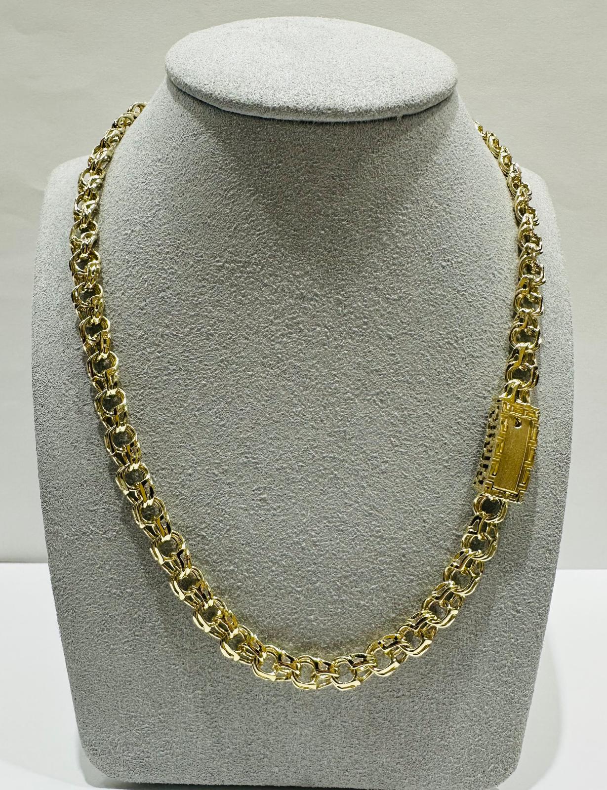 10K GOLD CHINO LINK CHAIN- 18"  6.90mm  31.8gm