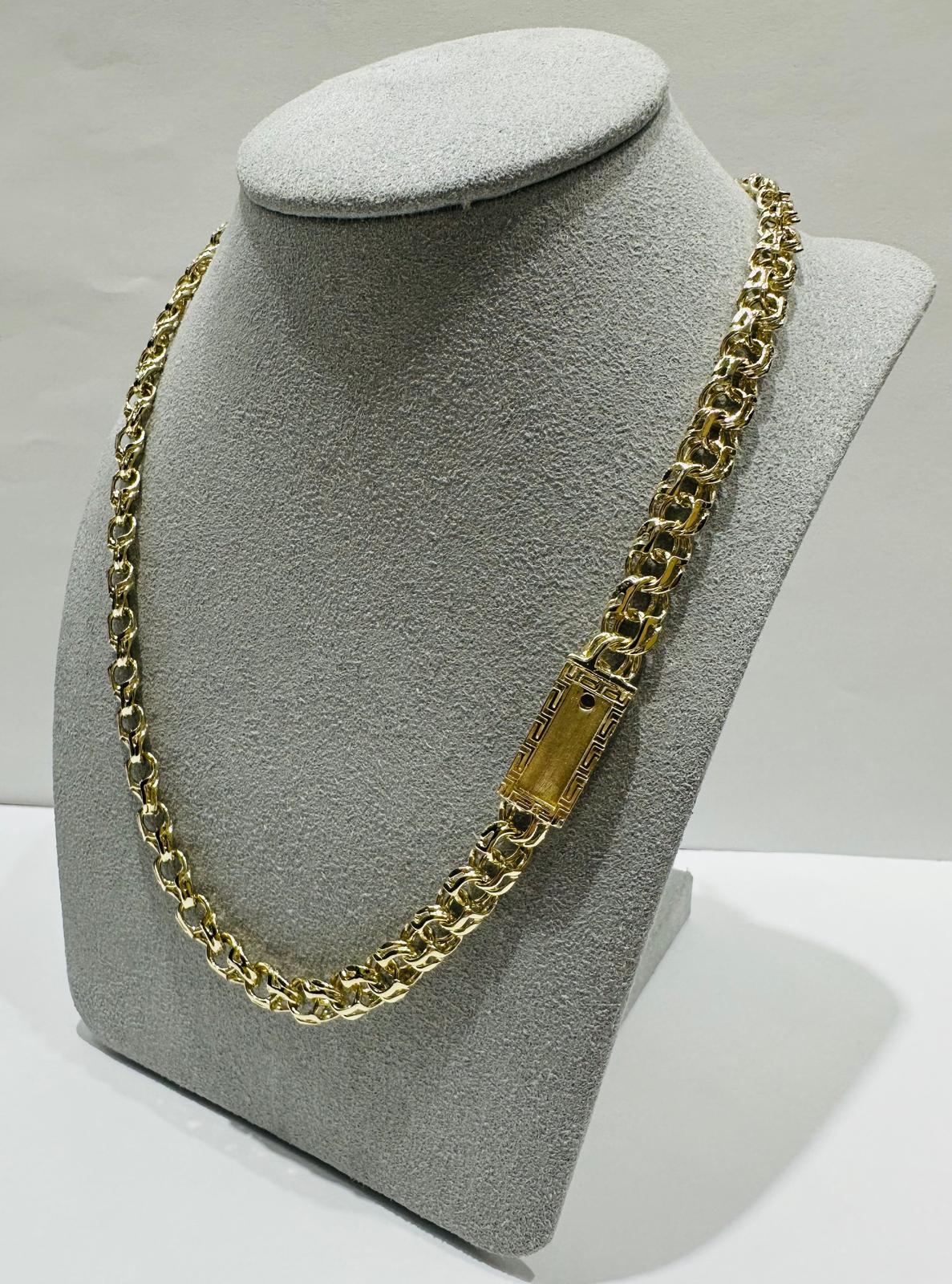 10K GOLD CHINO LINK CHAIN- 18"  6.90mm  31.8gm