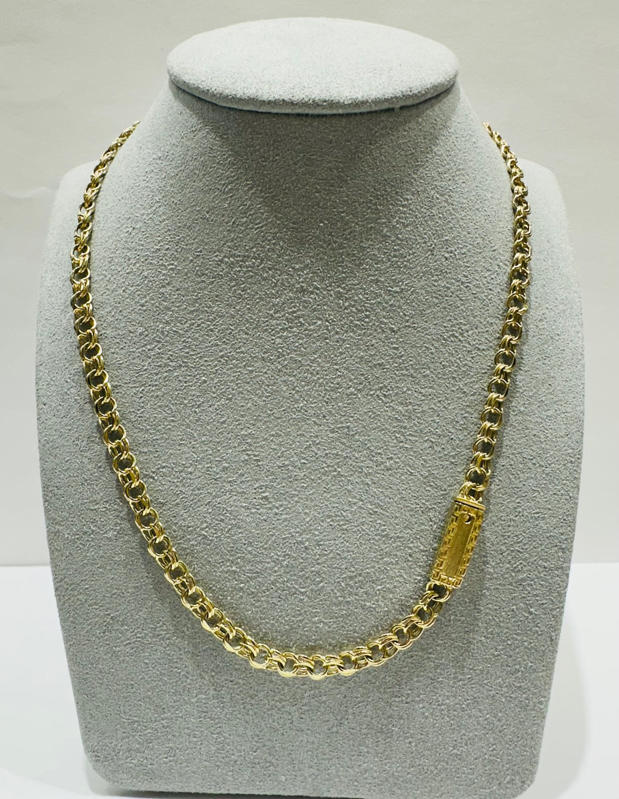 10K GOLD CHINO LINK CHAIN- 20"  4.70mm  15.9gm