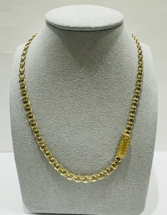 10K GOLD CHINO LINK CHAIN- 20"  4.70mm  15.9gm