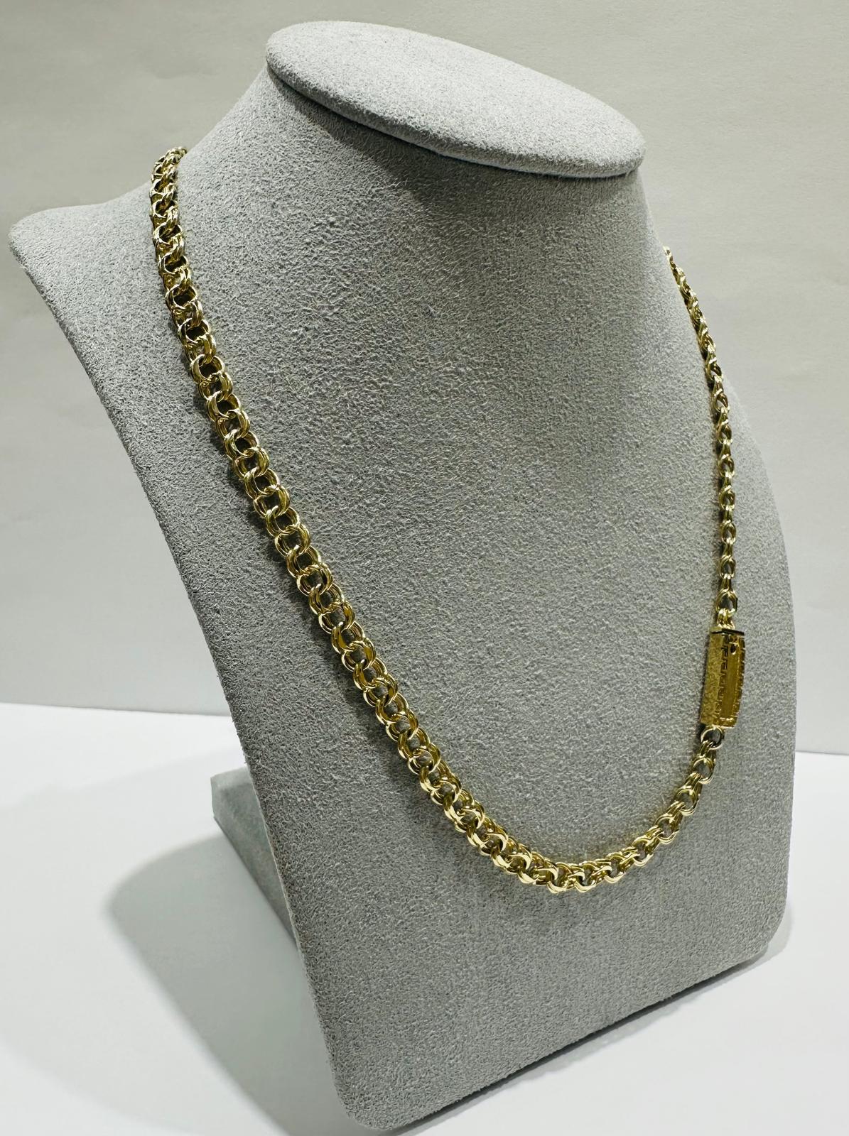 10K GOLD CHINO LINK CHAIN- 20"  4.70mm  15.9gm