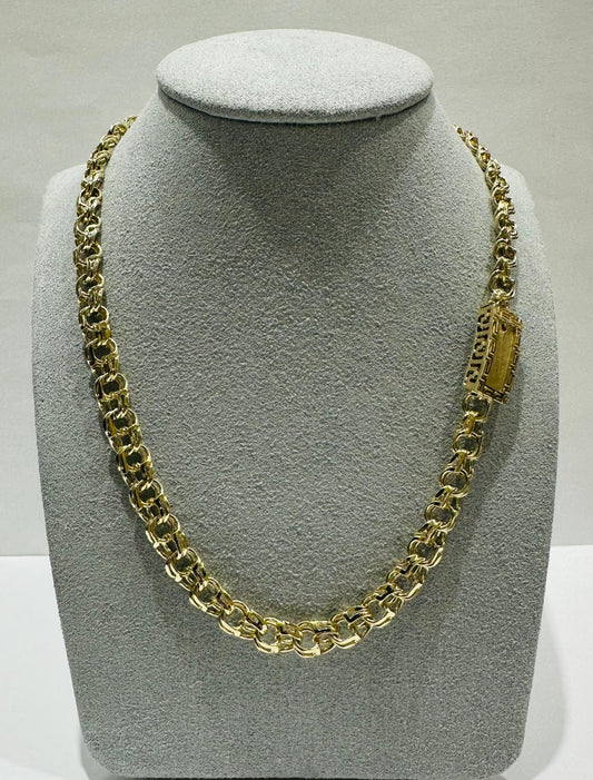 10K GOLD CHINO LINK CHAIN- 20"  6.90mm  36.3gm