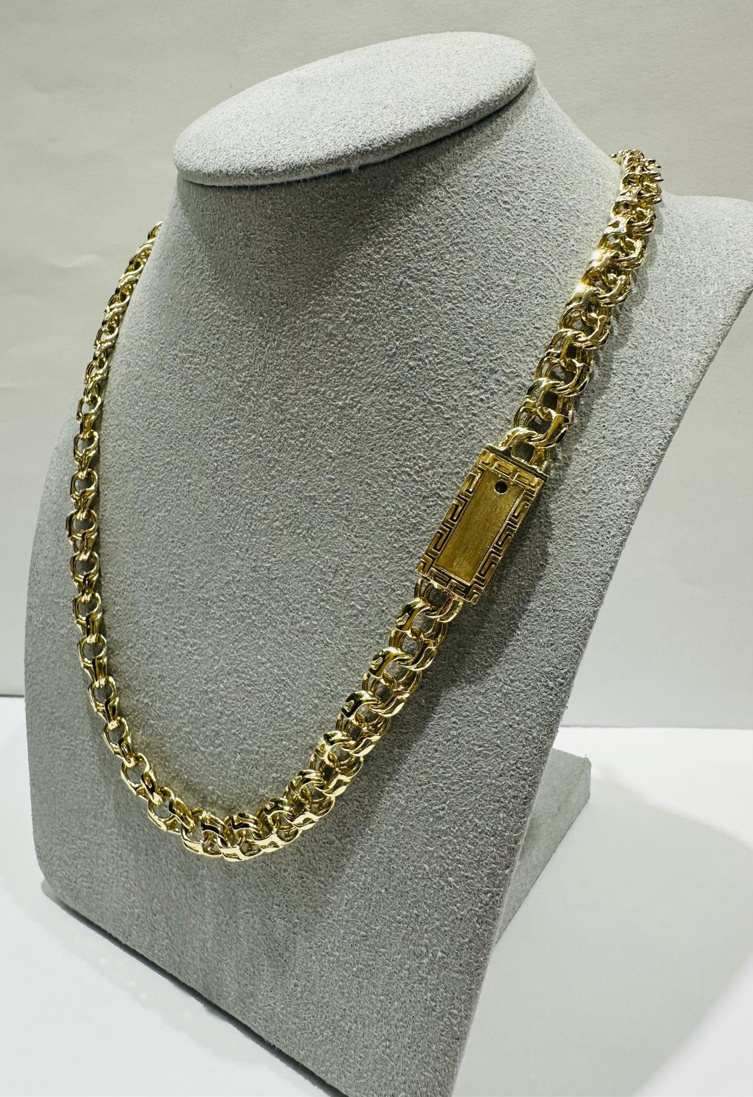 10K GOLD CHINO LINK CHAIN- 20"  6.90mm  36.3gm