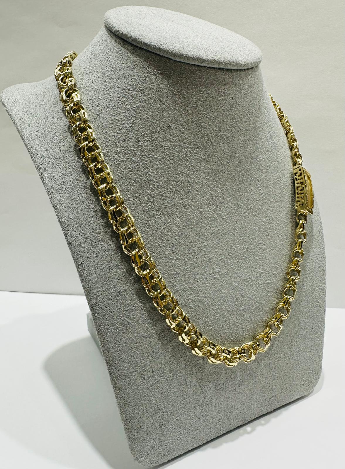 10K GOLD CHINO LINK CHAIN- 20"  6.90mm  36.3gm