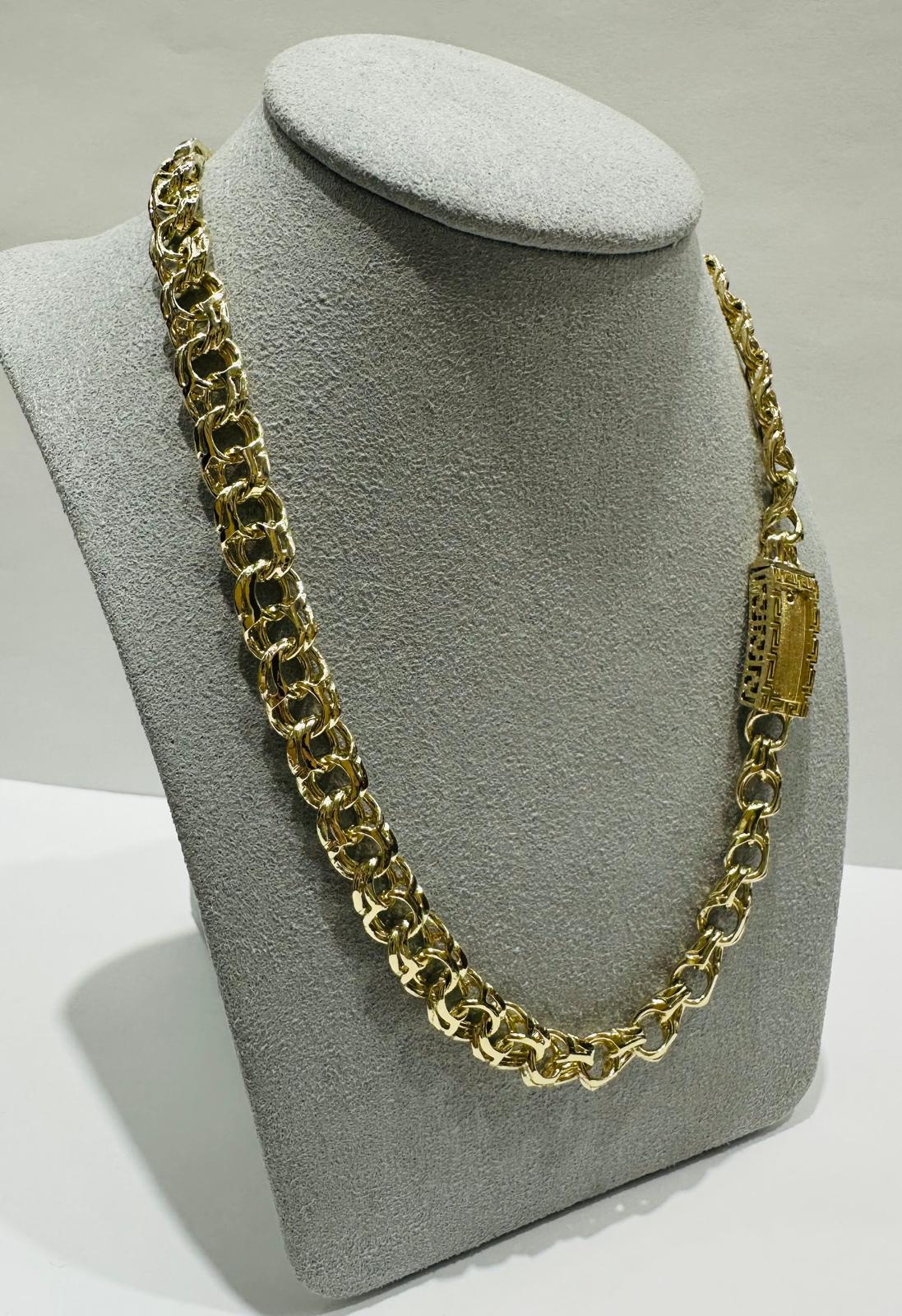 10K GOLD CHINO LINK CHAIN- 24"  8.50mm  61.6gm