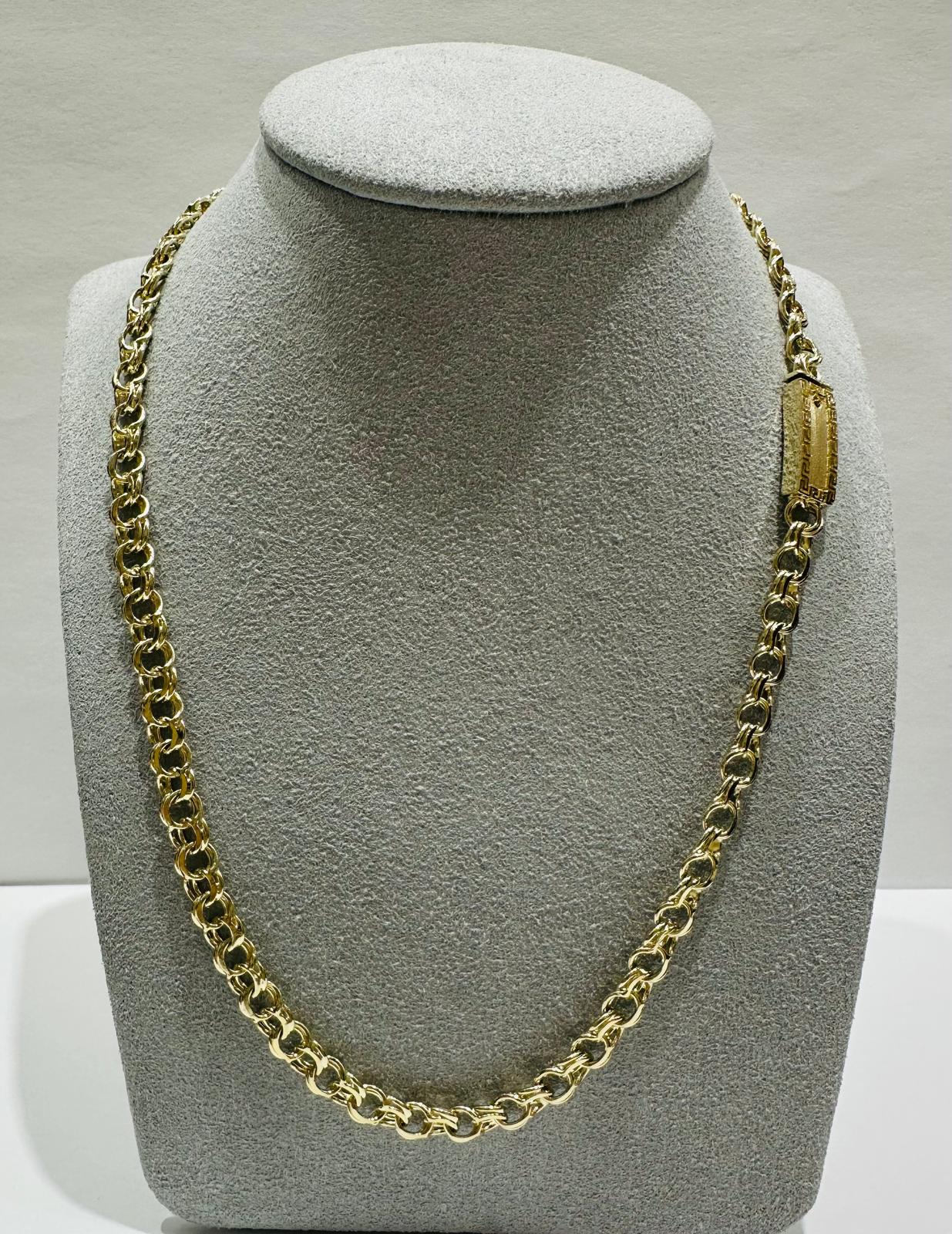 10K GOLD CHINO LINK CHAIN- 20"  5.55mm  23.0gm