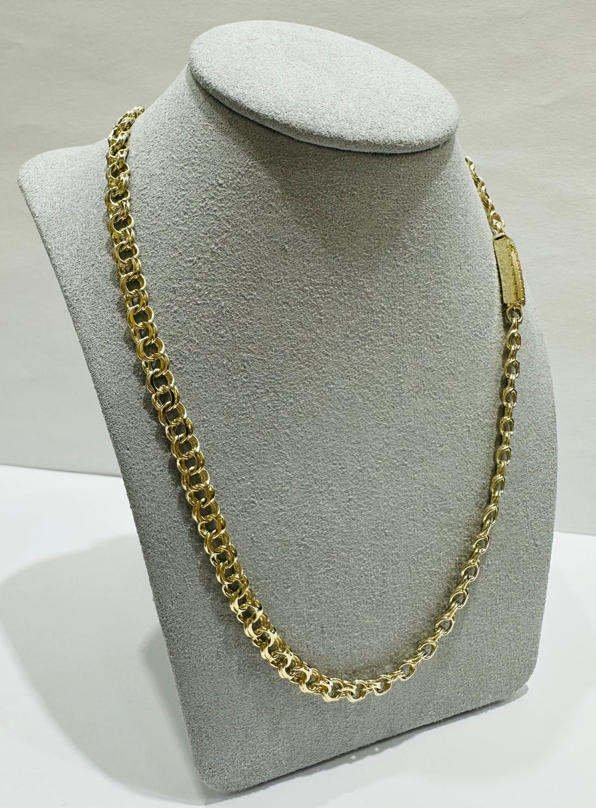 10K GOLD CHINO LINK CHAIN- 20"  5.55mm  23.0gm