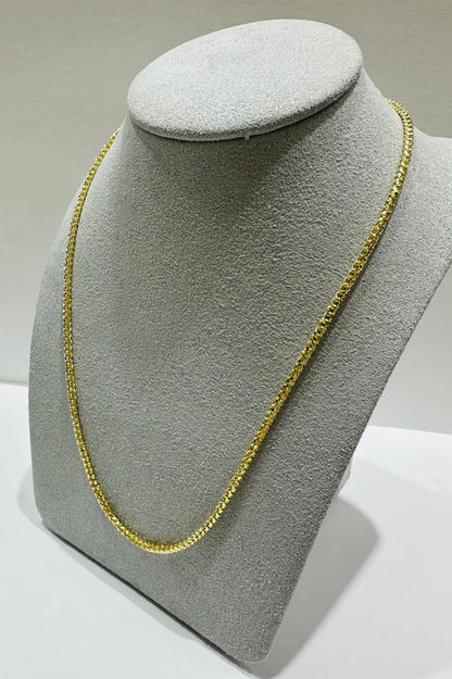 10K GOLD FRANCO LINK CHAIN- 16"  1.95mm  8.4gm