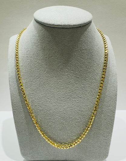 10K GOLD FRANCO LINK CHAIN- 22"  2.85mm  25.3gm