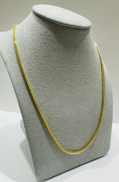 10K GOLD FRANCO LINK CHAIN- 22"  1.80mm  11.7gm