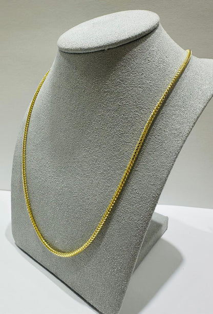 10K GOLD FRANCO LINK CHAIN- 22"  1.80mm  11.7gm