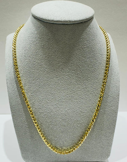 10K GOLD FRANCO LINK CHAIN- 24"  3.05mm  29.0gm