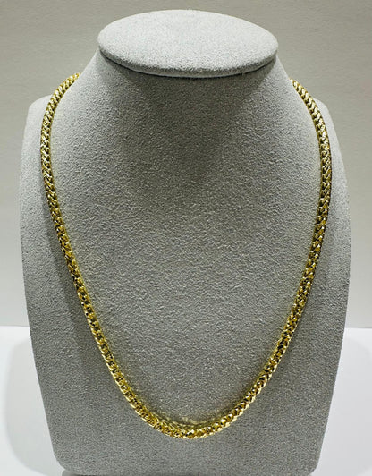 10K GOLD FRANCO LINK CHAIN- 20"  2.95mm  24.5gm