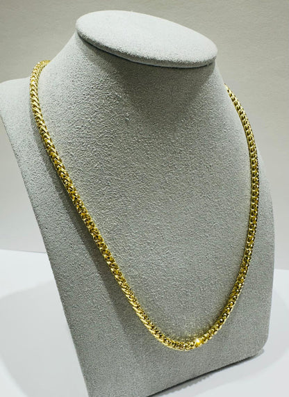 10K GOLD FRANCO LINK CHAIN- 20"  2.95mm  24.5gm