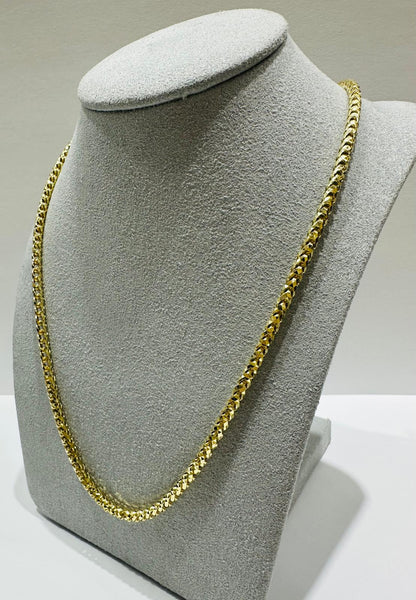 10K GOLD FRANCO LINK CHAIN- 20"  2.95mm  24.5gm