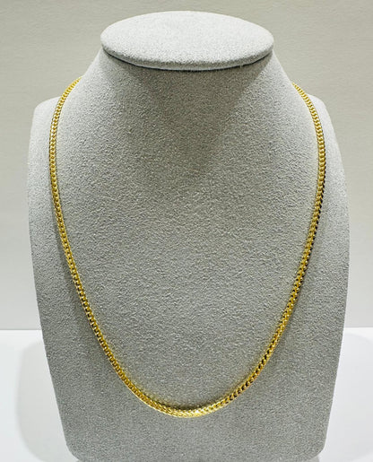 10K GOLD FRANCO LINK CHAIN- 26"  1.65mm  12.8gm