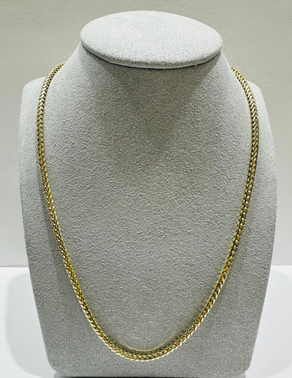 10K GOLD FRANCO LINK CHAIN- 22"  2.50mm  18.8gm