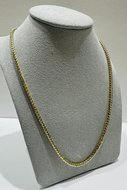 10K GOLD FRANCO LINK CHAIN- 22"  2.50mm  18.8gm