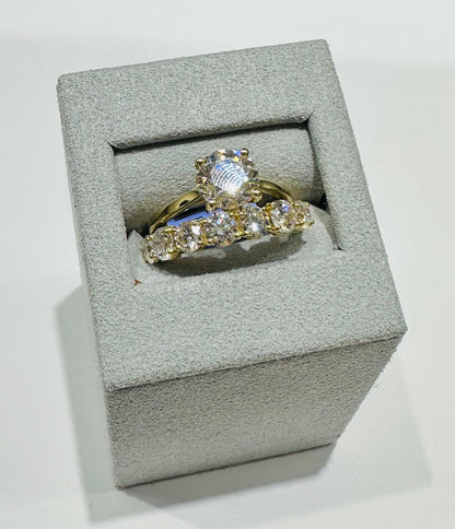 14K GOLD LAB GROWN VS1/VS2 DIAMOND RING-  4.0CT