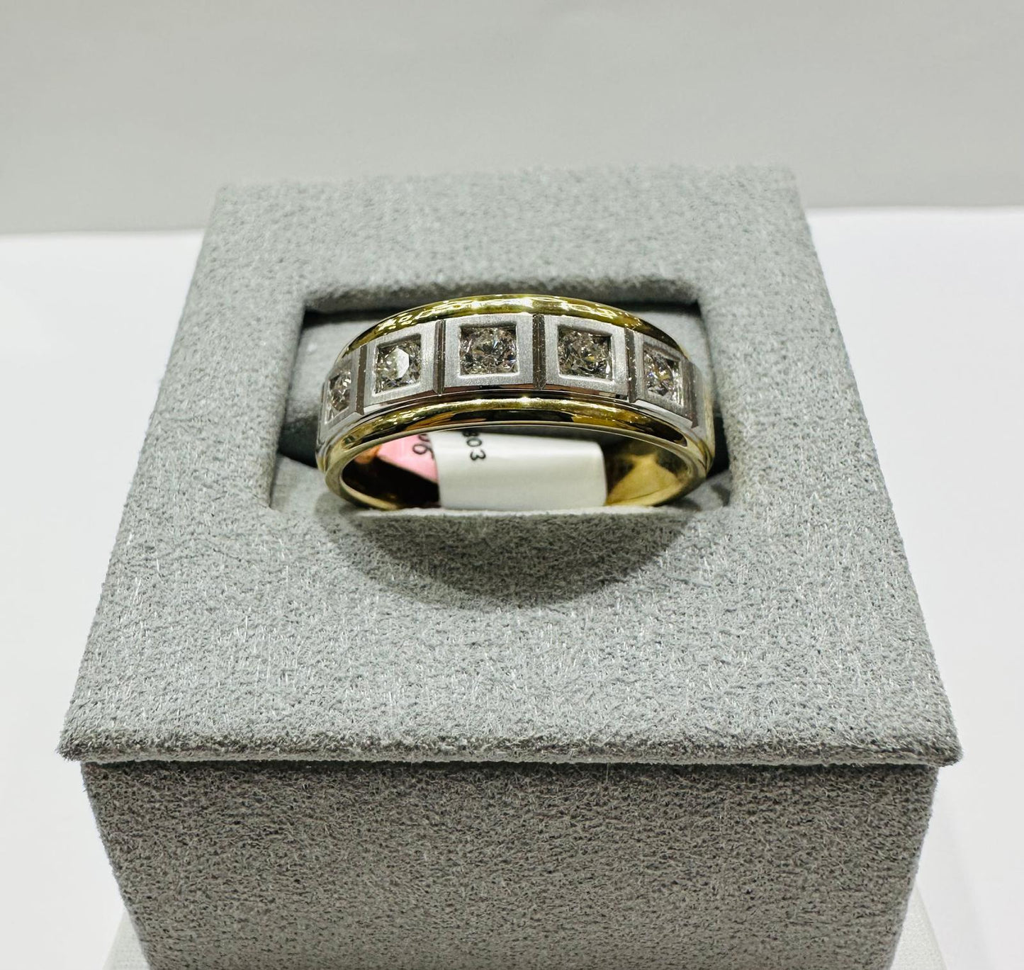 10K GOLD LAB GROWN DIAMOND ROCK RING VS-  0.49CTW