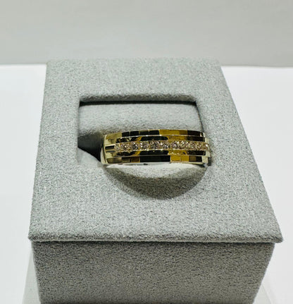 10K GOLD LAB GROWN DIAMOND ROCK RING VS-  0.33CTW